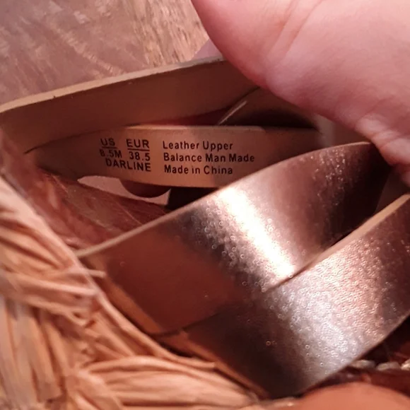 Sam Edelman Darline Strappy Gold Espadrille Wedges - Picture 5 of 6